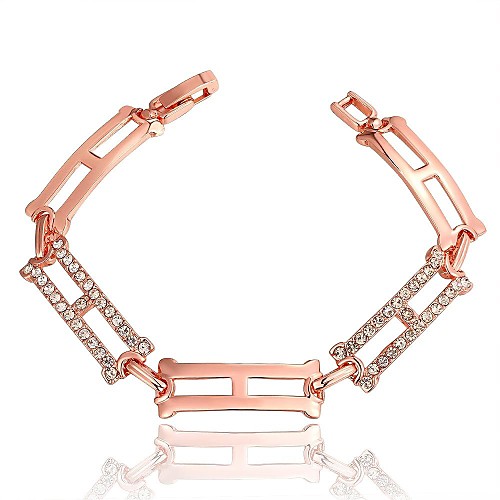 Fashion Rose Gold Plating Women's Chain & Link Bracelets (1 Pc)