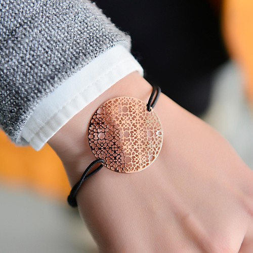 Fashion Women Flower Stamping Elastic Bracelet