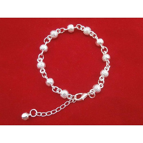 Fashion Sweety Bell Silvery Alloy Charm Bracelet(1pc)