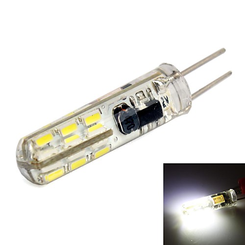 gc g4 2W 24x 3014 SMD 110lm 6000K белый привело кукурузы лампочку (DC 12V)