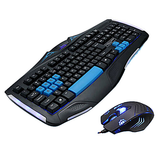 DH KB-6618 PS / 2 клавиатура  мышь USB светящийся игровой набор клавиатура мышь 2400dpi