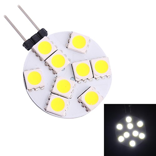 gc g4 1.5W 9x5050 SMD 80LM 6000K белый привело Bi-Pin место лампочку (DC 12V)