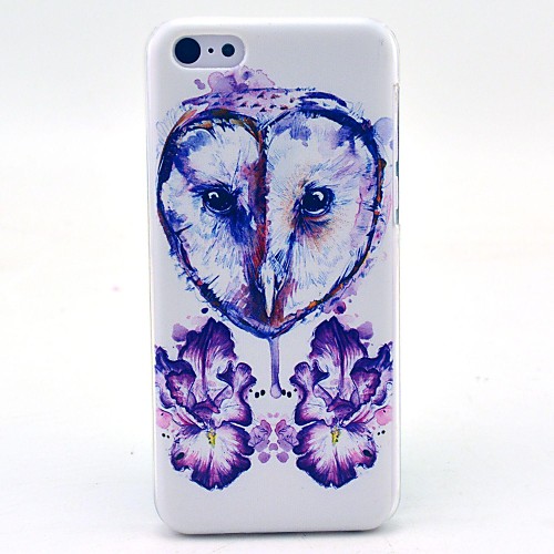 Painting Owl Pattern Hard Cover Case for iPhone 5C