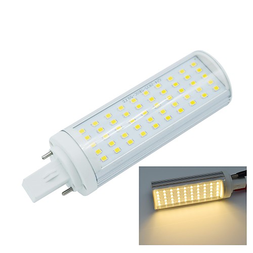 g24 2pin 10w 50x2835smd 950lm 2800-3200k носить белый свет Светодиодная лампа кукурузы лампы (AC85-265V)