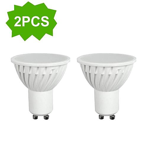 2-Pack HLUX™ LED GU10 5W 42x3014SMD 350lm CRI>80 2700K Warm White Nonglare Spot Light Bulb (AC220-240V) = 35W Halogen