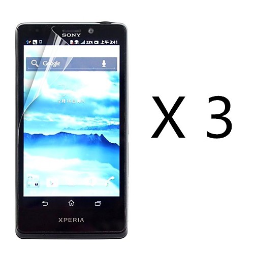 (3 шт) высокой четкости экран протектор для Sony Xperia T LT30p