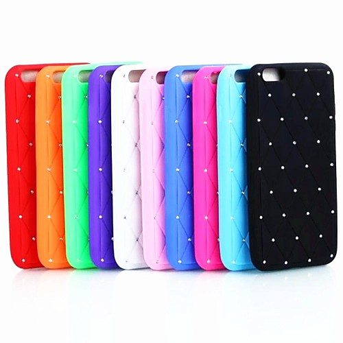 Silica Gel Point Drill  Back Cover Case for iPhone 6 Plus(Assorted Colors)