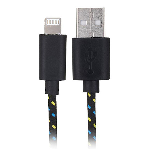 нейлон USB 2.0 до 8 контактный кабель USB для Ipad воздуха 2 iPhone 6 iphone 6 плюс iphone 5s / 5 Ipad мини 3/2/1 Ipad воздуха (ассорти цветов, 1м)