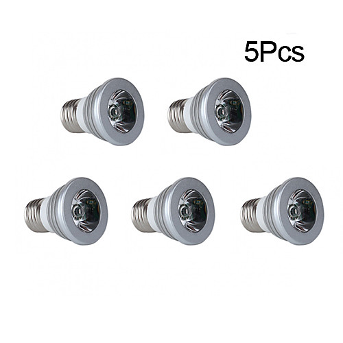 5Pcs E27 3W 150LM RGB Light LED Spot Bulb (110-240V)