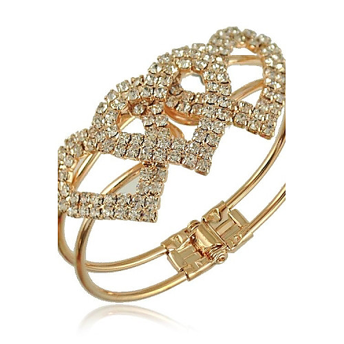 Luxurious Rhinestones Heartshaped Bracelets