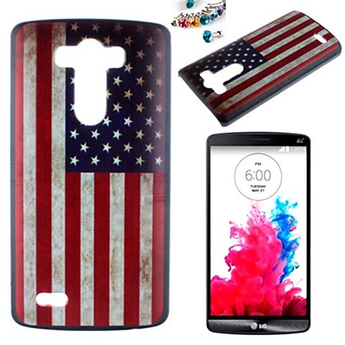 Американский флаг шаблон шт задняя крышка случае с пыле Разъем для LG g3