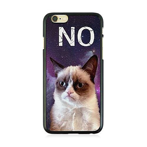 The Cat Letters Leather Vein Pattern Hard Case for iPhone 6