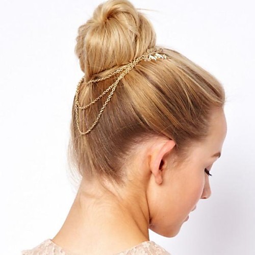 Toonykelly Fashion Gold Plated Hair Jewelry Hair Combs Piece For Women (1 Pc)