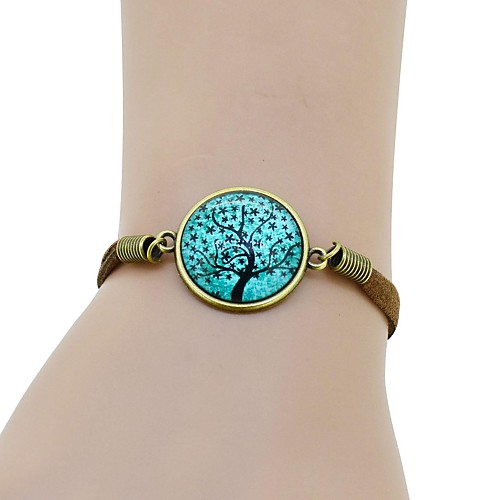 Cabochon Dome Pendant Life Tree Bracelet