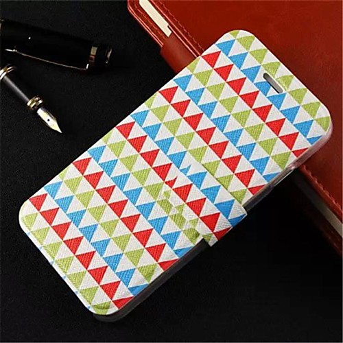 Coloured Drawing Or Pattern PU Leather Full Body Case with Stand for iPhone 6