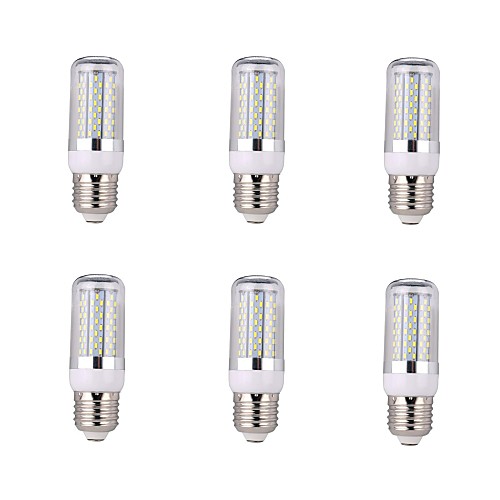 6PCS E27 7W 120x3014SMD 840LM 2800-3200K/6000-6500K Warm White/ Cool  White Highlight Corn Light (AC 85-265V)