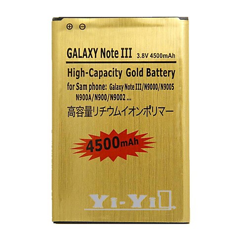 яй-яй ™ замена 4500mAh 3.8V литий-ионный аккумулятор для Samsung Galaxy Примечание 3 / N9000 / n9005 / n900a / n9002