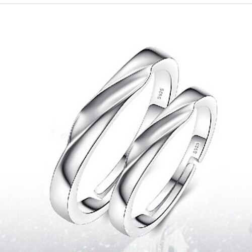 Male and female Simple Love couple rings