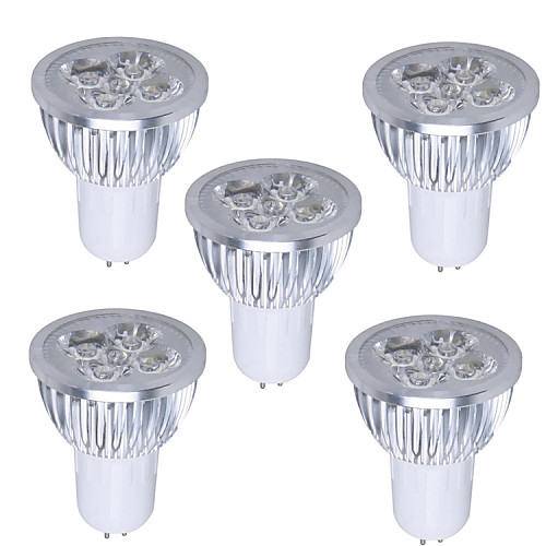 5pcs GU5.3 5W 350-400LM 3000-3500K Warm White Color Support Dimmable Light LED Spot Bulb(220V)