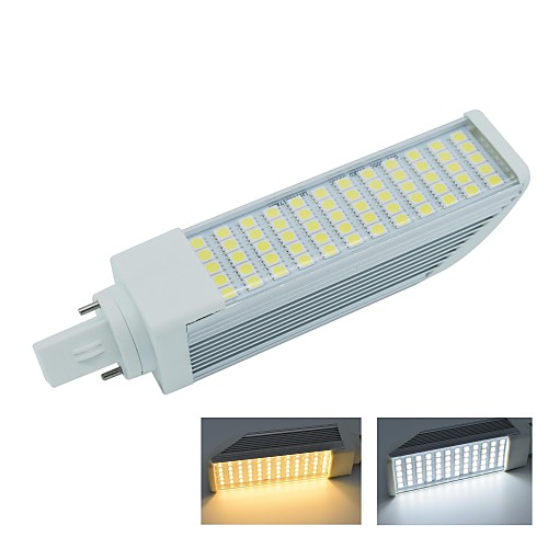 g24 2pin 12w 60x5050smd 1140lm 2800-3200k носить белый свет 6000-6500K прохладный белый свет Светодиодная лампа кукурузы лампы (AC85-265V)