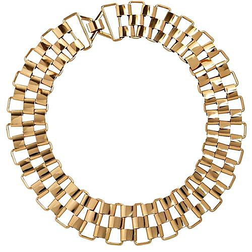 мода индивидуальность многоцветный сплав заявление ожерелье (золотые, белый) (1 шт)