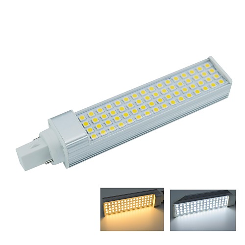 g24 2pin 13w 64x5050smd 1140lm 2800-3200k теплый белый свет 6000-6500K прохладный белый свет Светодиодная лампа кукурузы лампы (AC85-265V)