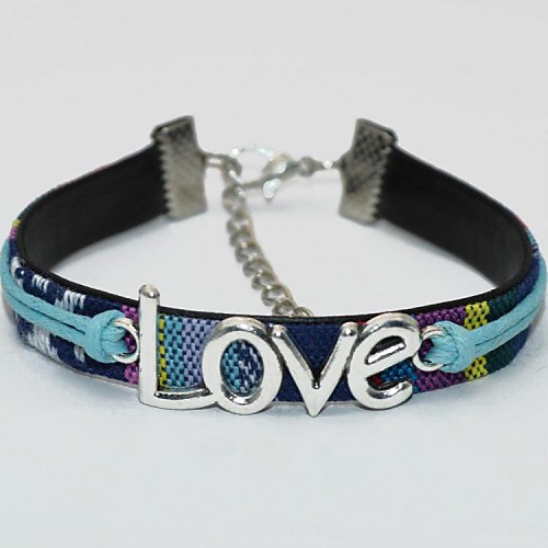 European Style Fashion Wild LOVE Letters Woven Bracelet