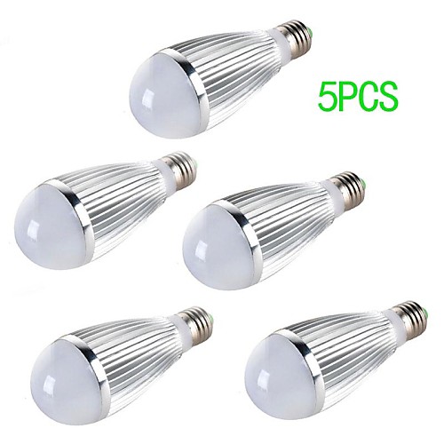 5PCS  E27 7W 14x5730SMD 700LM 6000-6500K Cool White& Warm White Light LED Globe Bulb (AC 85-265V)