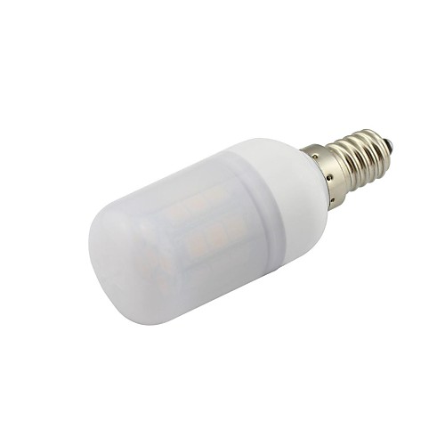 e14 4.5W 210-250lm 27x5050 SMD LED кукурузы лампы для украшения дома света с Фростер оболочкой белого теплого белого AC 12V-24V