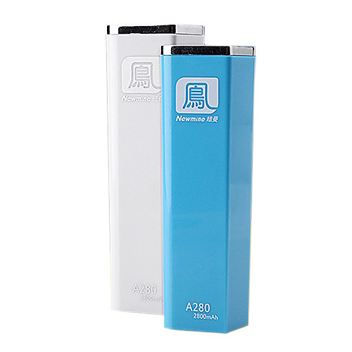 newmine A280 ультра-тонкий 2200mAh внешний аккумулятор для iphone6 / 6plus / Samsung / HTC / Huawei и других мобильных устройств