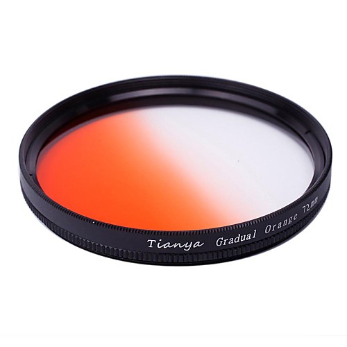 Tianya 72 круговой окончил оранжевый фильтр для Canon 15-85 18-200 17-50 28-135mm объектива