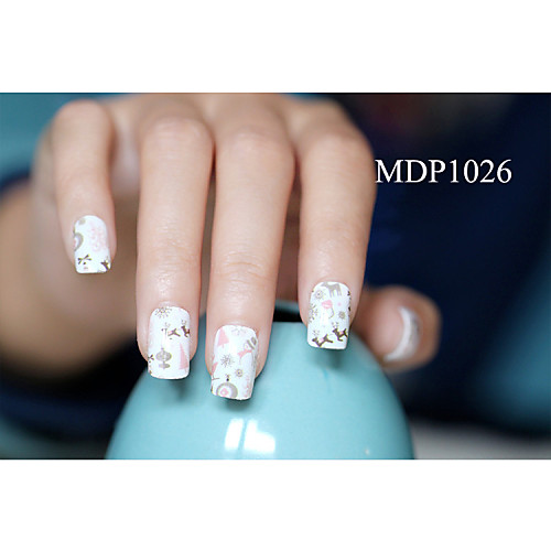 14pcs конфеты цвет мультфильм Nail Art Наклейки MDP no.1026 серии