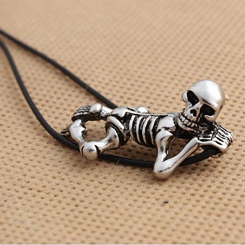 Personalized Retro Skull Necklace