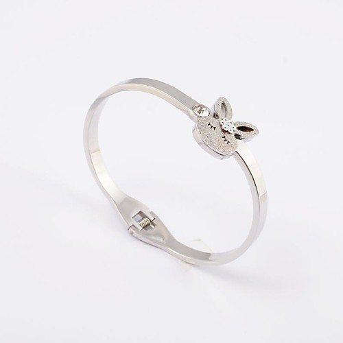 Lovely Bunny Women's 316l Stainless Steel Bangle