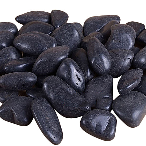 Sunsun Natrual Black Polished Cobblestone Decoration for Fish Tank Aquarium