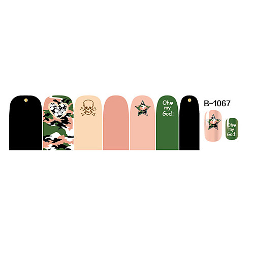 14pcs Nail Art наклейки серии B no.1067
