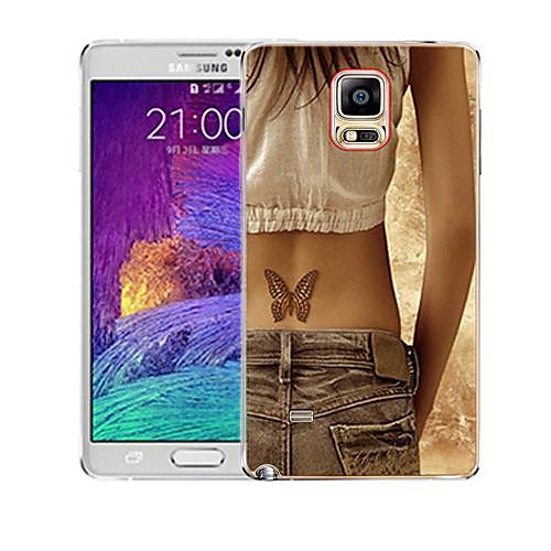 Samsung Galaxy Note 4 совместимый Графический/Мультфильмы/Специальный дизайн Пластик/Силикон Задняя панель