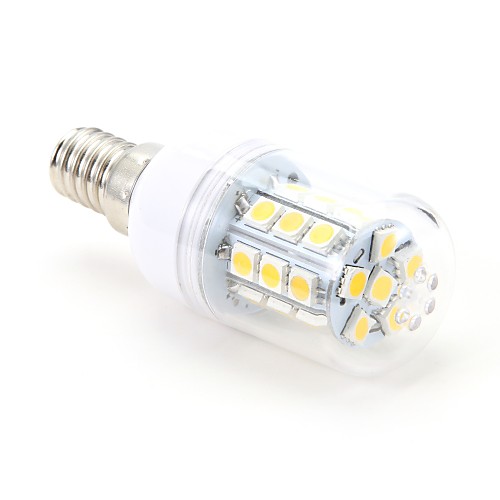 Светодиодные лампы, теплый белый свет, E14 3W 27x5050SMD 200LM 2700K (220-240V)
