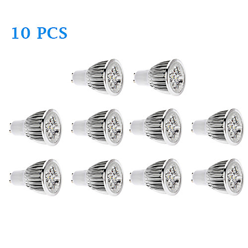 10Pcs Dimmable GU10 5W 450-500LM 3500K/6000K Warm White Cool White Light LED Spot Bulb (220V)
