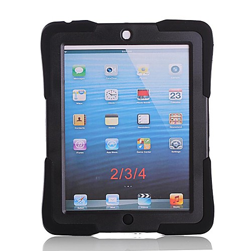 Hybrid Armor Series Shockproof Silicone Protective Case Cover with Kickstand for iPad 4/3/2 (Assorted Color)