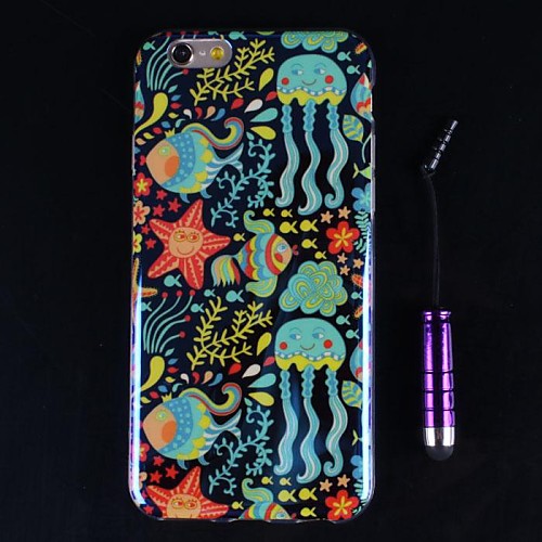 ультра тонкая защитная оболочка покрытие синий прохладный дизайн и емкость перо Iphone 6 (разных цветов)