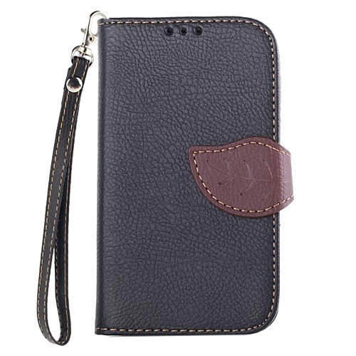 Exquisite Leaf Design PU Leather Case Cover with Stand and Card Slot for Nokia Lumia N520  (Assorted Color)