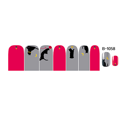 14pcs Nail Art наклейки серии B no.1058