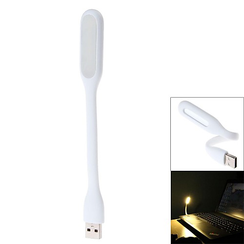 сгибаемая портативный USB LED мини-светильник света для POWERBANK шт ноутбук ноутбук клавиатуре компьютера (белый)