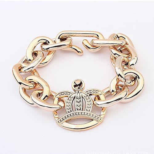 European Style Fashionable Alloy Crown Chain Bracelets (1 pc)