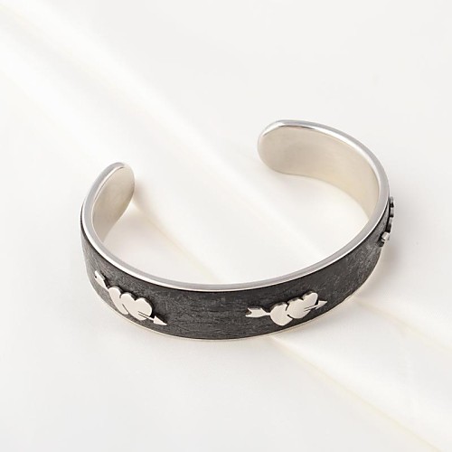 Punk Couple's Stainless Steel Cuff Bracelets