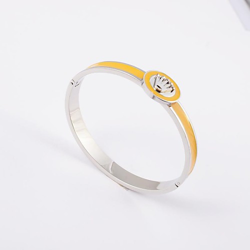 Fashion Women's Crown Stainless Steel Bangle