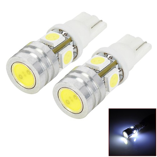 ly257 2W 140lm 4-SMD 5050 и 1-светодиодный Белый автомобиль ширины лампы (2 шт)