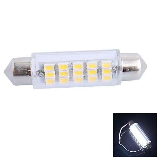 gc 43мм 3,5 Вт 150lm 6000K 15x3020 SMD белый привело к автомобиль чтения / номерной знак / дверь лампа (12В)