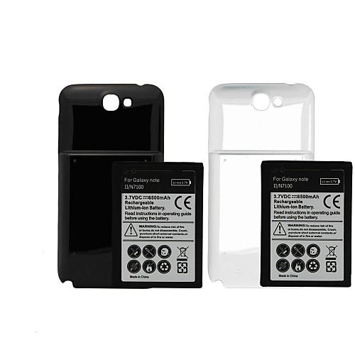 примечание 2 II n7100 6500mah сотовый телефон для Samsung galaxynote 2 II n7100battery и заднюю крышку